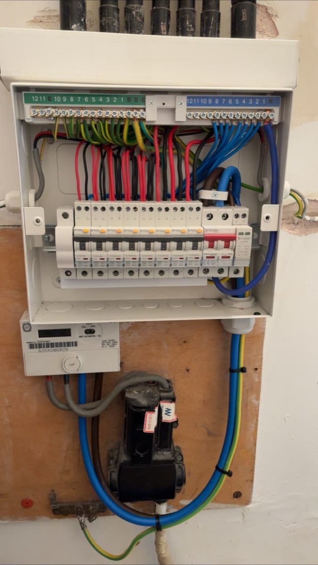 Consumer unit installation by JTR Electrical